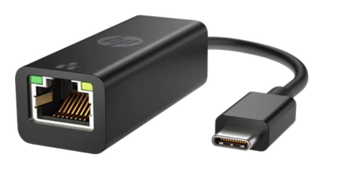 HP USB-C to RJ45 Adapter - Black