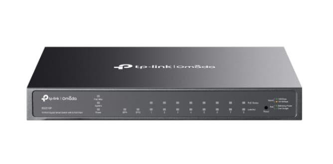 TP-Link Omada SG2210P 10-Port Gigabit Smart Switch with 8-Port PoE+
