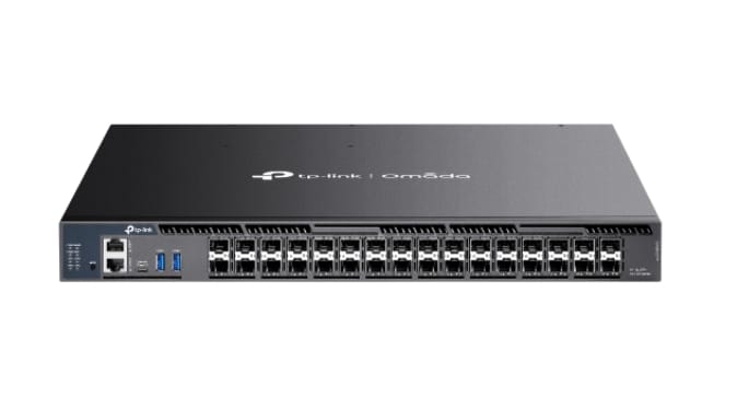 TP-Link Omada SX6632YF 26-Port 10G Stackable L3 Managed Aggregation Switch with 6 25G Slots
