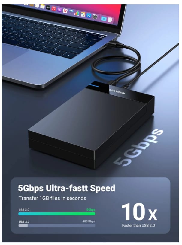 UGREEN USB 3.0 3.5 Inch Hard Drive Enclosure - US222 alternate view