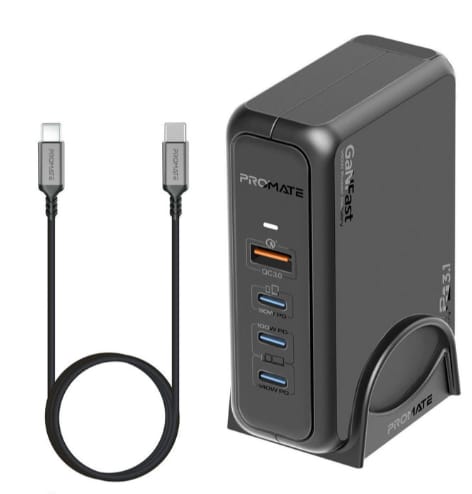 Promate 140W Super-Speed GaNFast™ Charging Station with Power Delivery