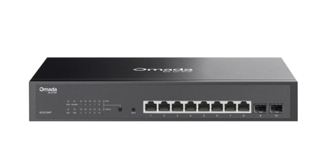 TP-Link Omada SG2210MP 10-Port Gigabit Smart Switch with 8-Port PoE+