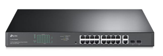 TP-Link JetStream 18-Port Gigabit Smart Switch with 16-Port PoE+