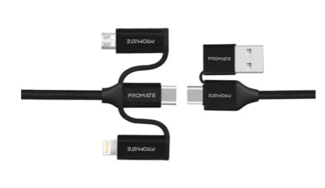 Promate 6-in-1 Hybrid Multi-Connector Cable