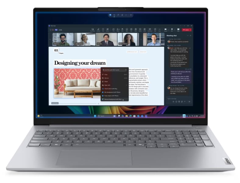 Lenovo ThinkBook 16 G9 IPL – Intel Core Ultra 5 / Ultra 7 Business Laptops alternate view
