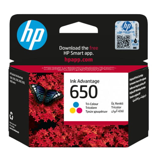 HP 650 Tri-color Original Ink Advantage Cartridge