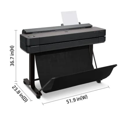 HP designjet t630 36-in printer alternate view