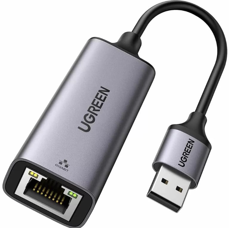 UGREEN USB-A 3.0 to RJ45 Gigabit Ethernet Adapter (Space Gray) - CM209