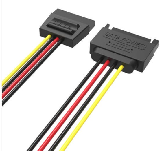 VENTION SATA 15P POWER EXT CABLE 0.3M alternate view