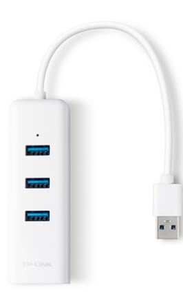 TP-Link USB 3.0 to 3-Port Hub & Gigabit Ethernet Adapter 2 in 1 USB Adapter alternate view