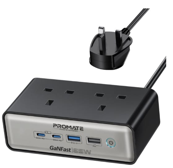 Promate 65W Power Delivery GaNFast™ charging station