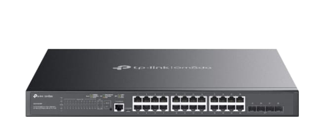 TP-Link Omada SG3428XMP 24-Port Gigabit and 4-Port 10GE SFP+ L2+ Managed Switch with 24-Port PoE+