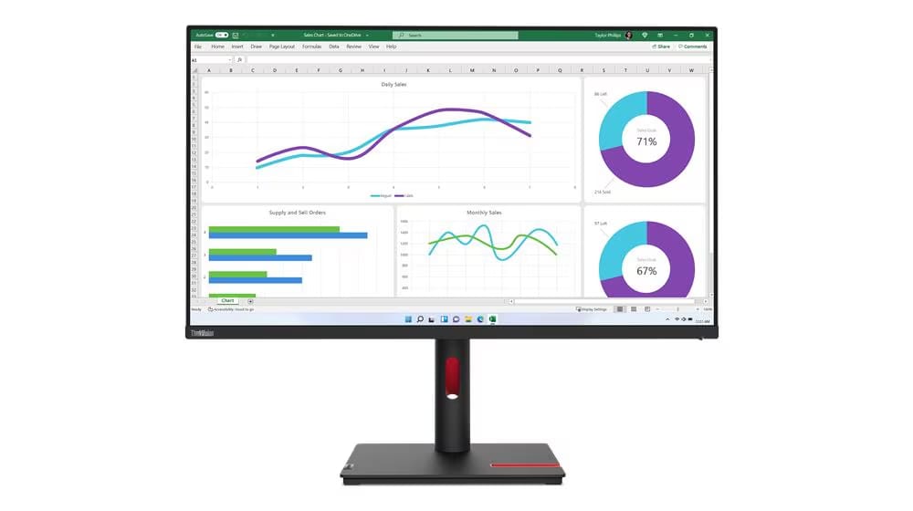 Lenovo ThinkVision T32h-30 – 31.5" 2K QHD Monitor alternate view