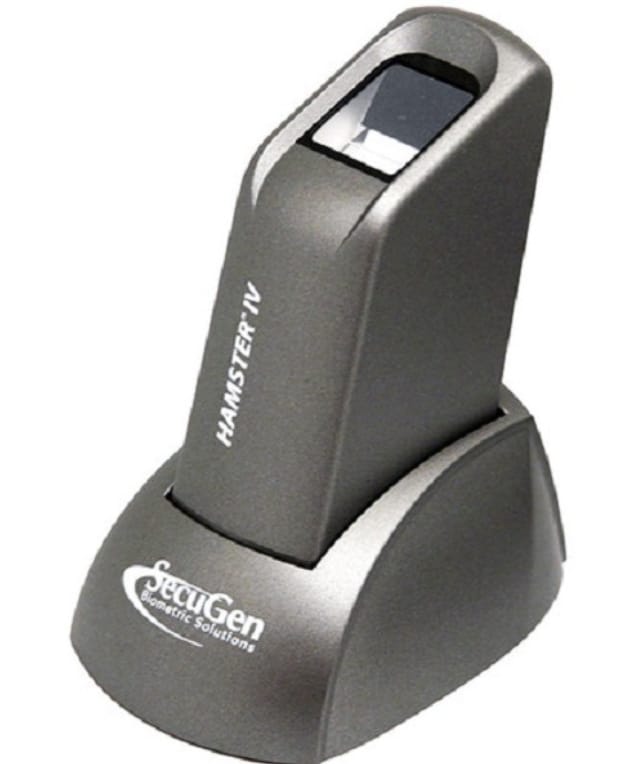 SecuGen Hamster IV USB Fingerprint Reader (FBI Certified, FIPS 201 / PIV, FAP 10)