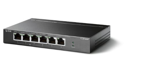 TP-Link TL-SF1006P 6-Port 10/100Mbps Desktop Switch with 4-Port PoE+ alternate view