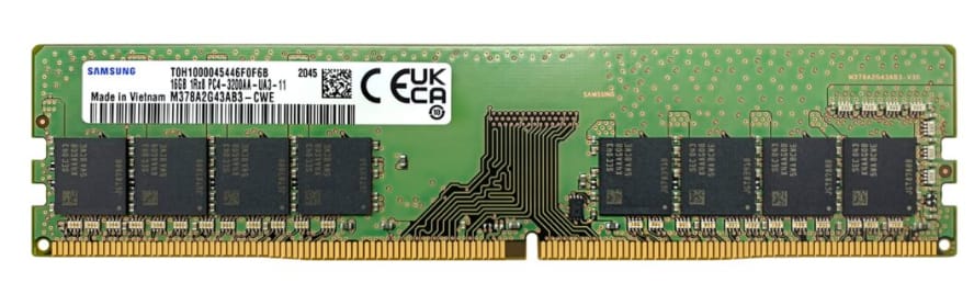 Samsung Desktop RAM DDR4 16GB U-DIMM 3200Mbps