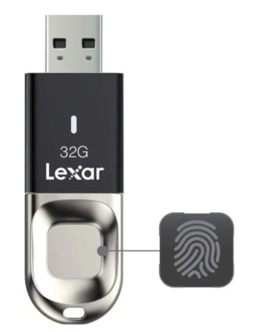 32GB Lexar® Fingerprint F35 USB 3.0 flash drive alternate view
