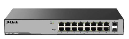 D-Link DGS-F1016P – 16-Port Gigabit PoE Switch