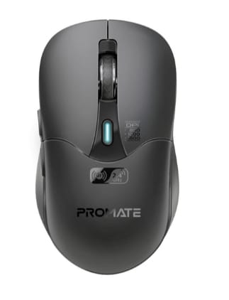 Promate Dual Mode Rechargeable Wireless Mouse with BT & RF Connectivity
