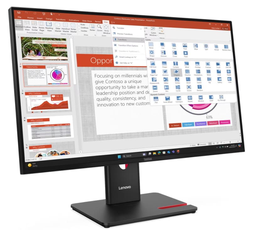 Lenovo ThinkVision T27-40 – 27" FHD Monitor alternate view