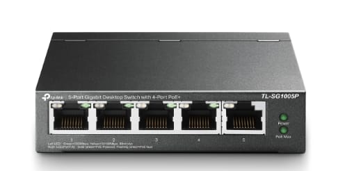TP-Link 5-Port Gigabit Desktop Switch with 4-Port PoE alternate view