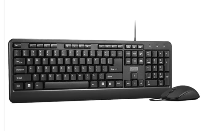 Lenovo 160 Wired Keyboard & Mouse Combo