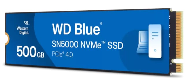 WD 500GB Blue SN5000 NVMe Internal SSD alternate view