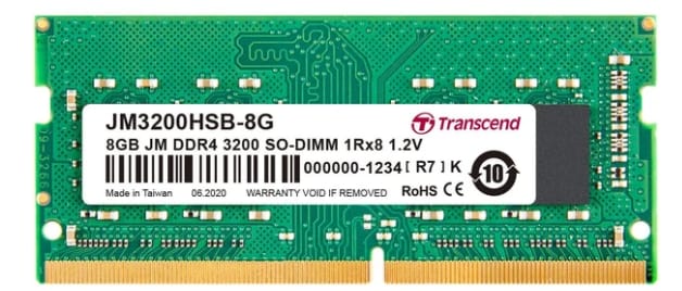 Transcend DDR4 SO-DIMM 3200Mbps Laptop RAM (8GB & 16GB) alternate view